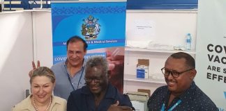 PM Sogavare leads by example – and gets the first COVID-19 vaccine PM Manasseh Sogavare