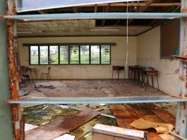 Damaged classroom. Photo: DFAT Public Affairs Suva