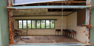 Australia announces additional $15m for cyclone recovery in Fiji Damaged classroom. Photo: DFAT Public Affairs Suva
