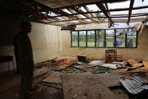 Damaged classroom. Photo: DFAT Public Affairs Suva