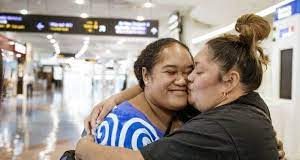 Celebration as first travel bubble flight lands in Rarotonga