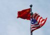 US & China Flags