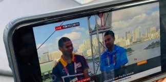 Nauru and Tuvalu athletes appear on BBC live interview from Tokyo