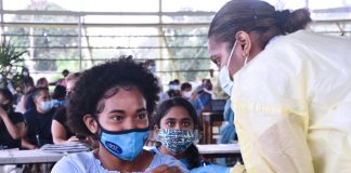 Fiji PM launches schools vaccination programme and rollout of Mordena vaccine