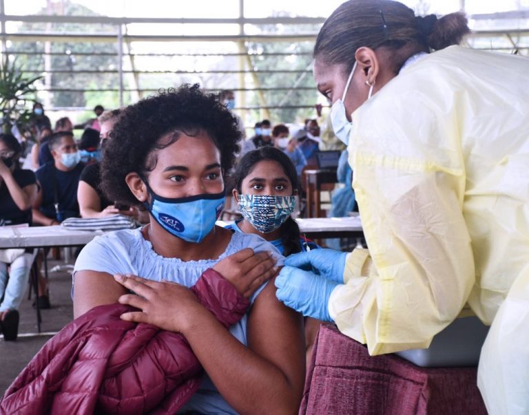 Fiji PM launches schools vaccination programme and rollout of Mordena vaccine