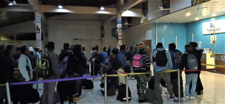 Solomon Islands workers fly to Australia for seasonal work Programme