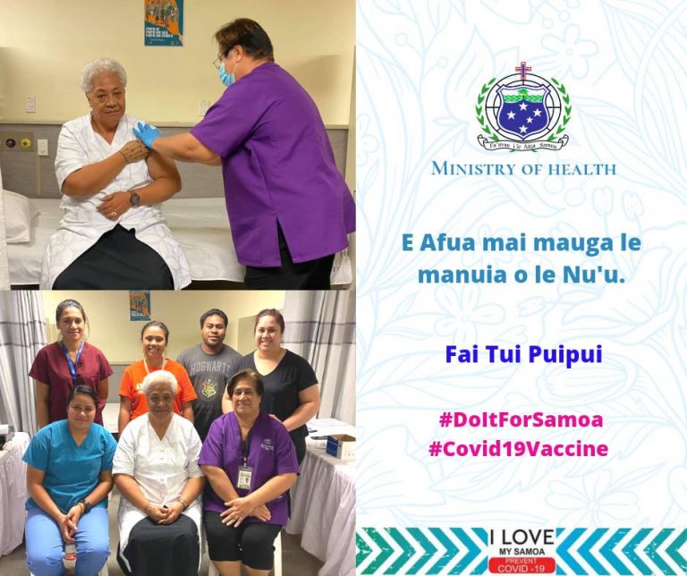 Samoa PM encourages people to achieve herd immunity