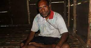 Papuan rebel fights a war without weapons from a land without food