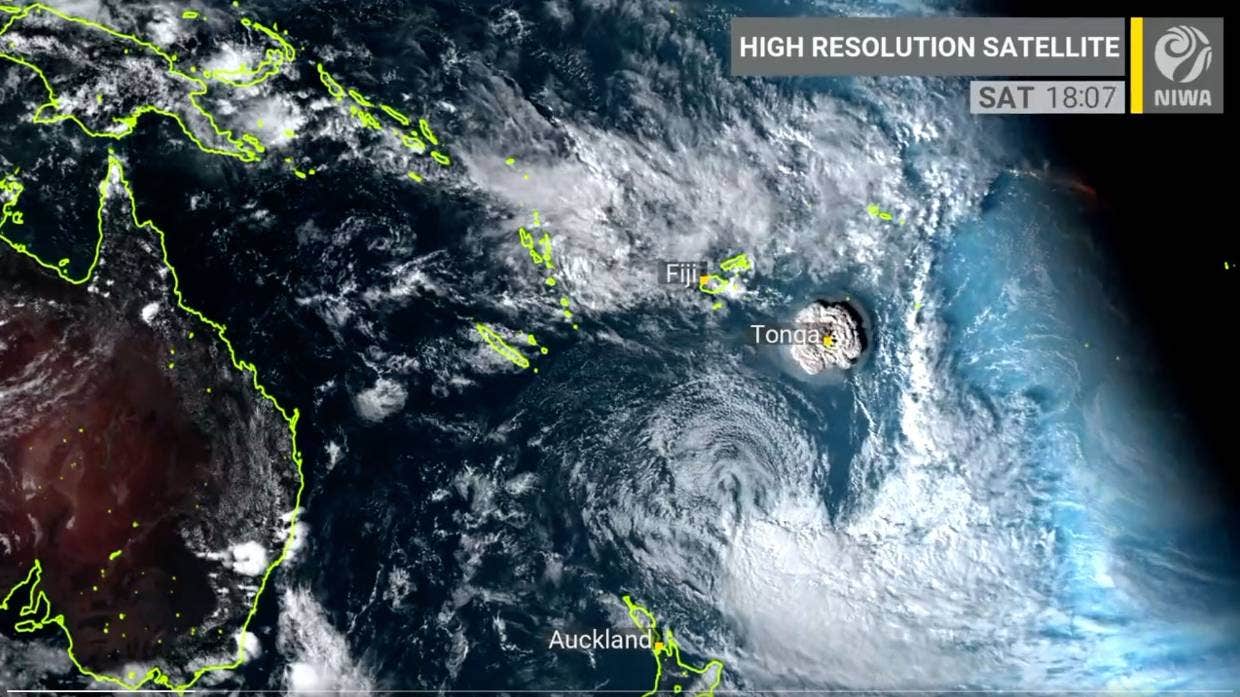 The most explosive eruption in 30 years, Hunga Tonga-Hunga Ha’apai ...