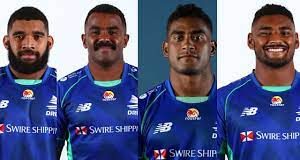 Derenalagi, Taliga and Nasilasila back training for Fijian Drua