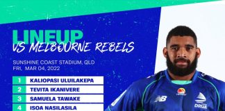 Derenalagi to lead Fijian Drua, four to debut