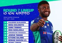 Fijian Drua squad named