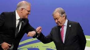 UN secretary general calls Australia a ‘holdout’ for refusing to do more to cut emissions