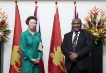 Princess Anne arrives in Papua New Guinea for second leg of royal tour