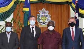 Australian spy chiefs meet with Solomon Islands PM Sogavare over draft security deal with China
