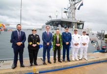 Guardian class patrol boat hand over of Te Kukupa II to Cook Islands