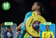 Fijian Eileen Cikamatana makes history with weightlifting gold for Australia