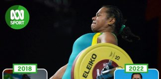 Fijian Eileen Cikamatana makes history with weightlifting gold for Australia