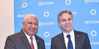 Fiji PM and U.S Secretary of State Antony Blinken discuss Fiji – USA cooperation