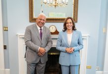 Fiji PM meets with U.S vice President Kamala Harris and thanks U.S for its regional support