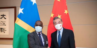 Chinese FM hails China-Solomon Islands ties during meeting with counterpart