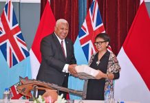 Fiji PM Bainimarama meets with Indonesian foreign minister