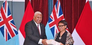 Fiji PM Bainimarama meets with Indonesian foreign minister