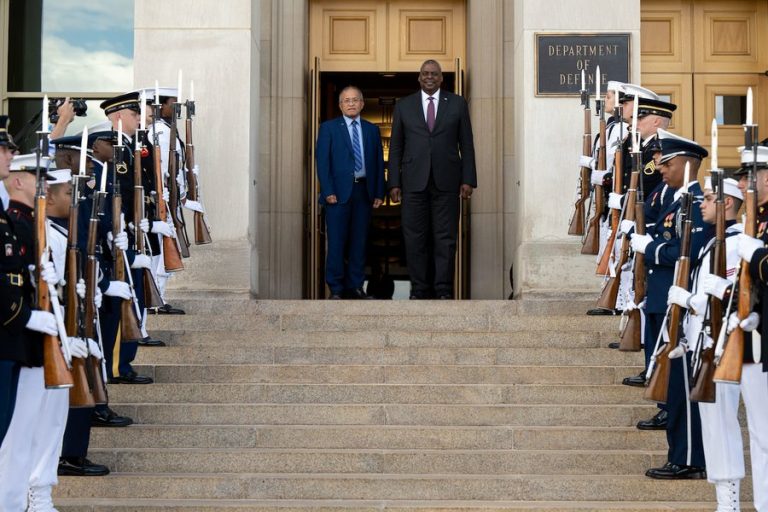 U.S Defence secretary Austin welcomes Marshall Islands President to Pentagon