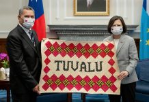 Tuvalu promises to ‘stand firm’ with Taiwan amid Pacific rivalry