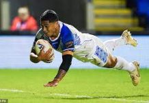 May scores four as Samoa beat France 62-4 to advance