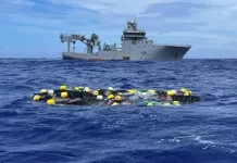New Zealand intercepts 3.2 tonnes of cocaine worth $500m floating in Pacific Ocean