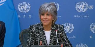 Jane Fonda warns oceans are ‘dying amid UN treaty talks