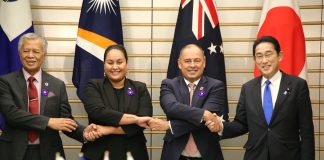 Fukushima water on agenda as Japan PM meets Cook Islands PM Brown, RMI Minister Kabua, and Forum SG Puna