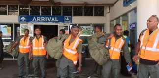 Disaster Management Minister Ditoka farewells Fiji team to Vanuatu
