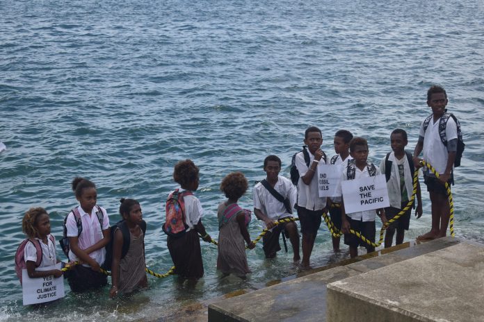 Pacific build the call for a Just Transition to a Fossil Fuel Free Pacific