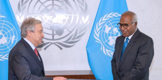 New Permanent representative of Fiji presents credentials to UN SG