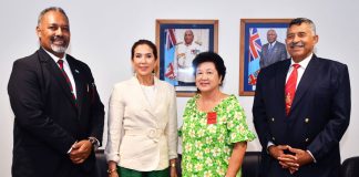 Crown Princess of Denmark arrives in Fiji
