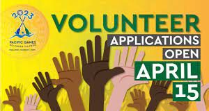 Pacific Games volunteer applications open April 15