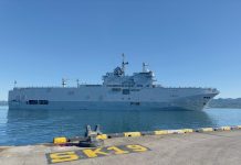 French military ship visits Fiji