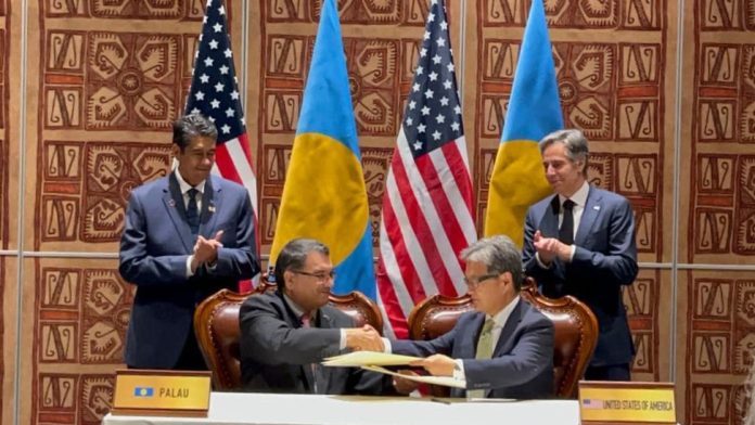 Palau and U.S formally sign Compact Review Agreement