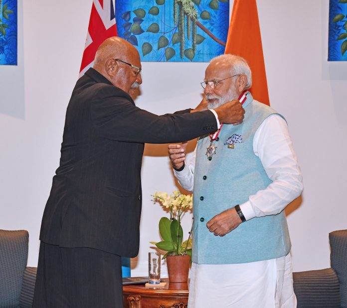 India reaffirms commitment to the Pacific region, PM Modi conferred with Fiji’s highest honour