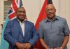 Fiji PM jets into Port Moresby today