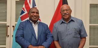 Fiji PM jets into Port Moresby today