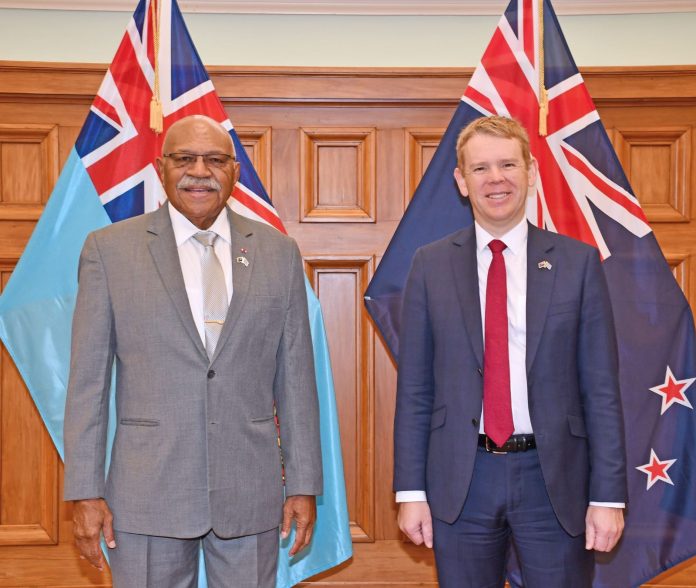 PM Rabuka renews Fiji-New Zealand links on meeting with PM Chris Hipkins