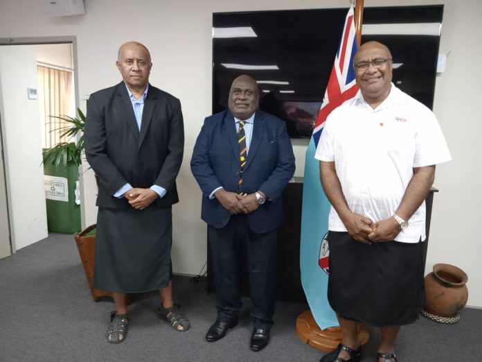 PNG ICT Minister Masiu discusses regional ICT matters with Fiji Deputy PM Kamikamica