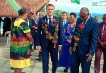 French President Macron in Vanuatu