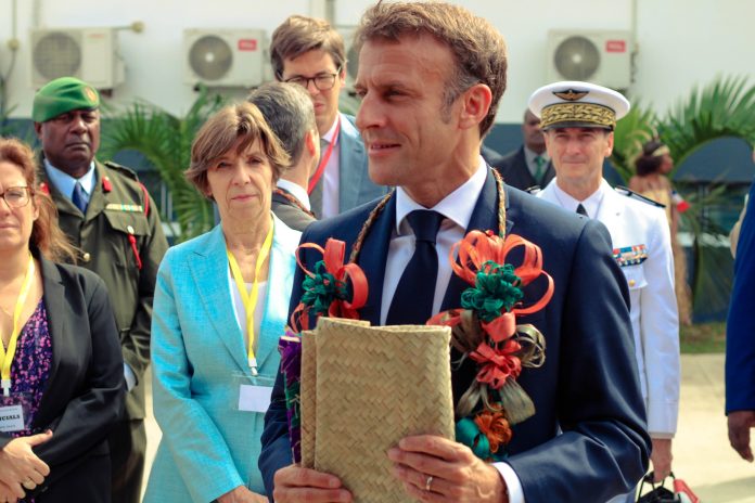 Emmanuel Macron denounces ‘new imperialism’ in Pacific on historic visit to Vanuatu