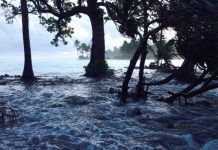 Sea level rise threatens the existence of the Marshall Islands