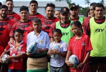‘Ikale Tahi players train ahead of Australia A match 14 July