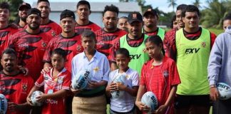 ‘Ikale Tahi players train ahead of Australia A match 14 July
